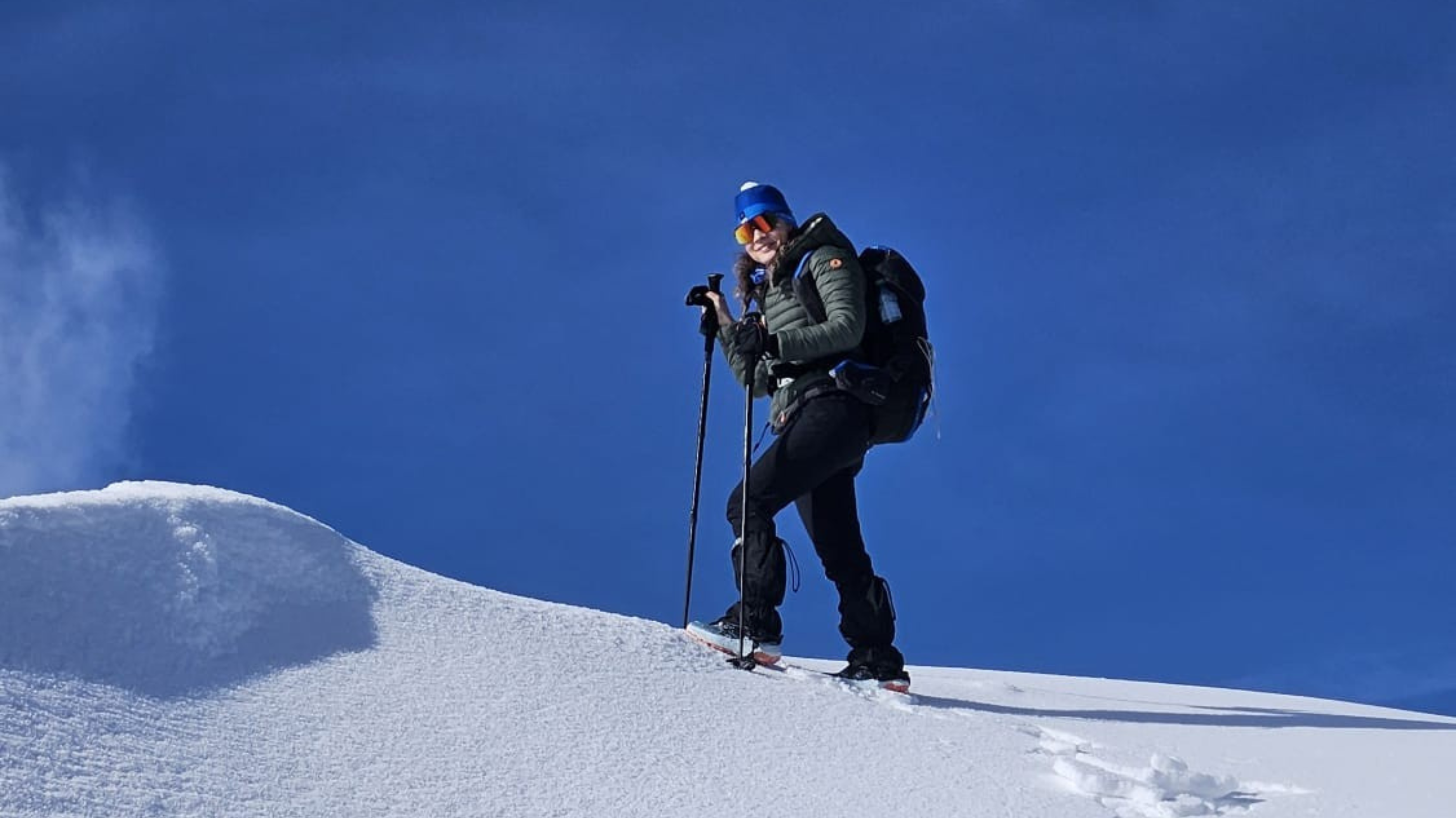 Outdoor photo of Iulia hiking or skiinig 